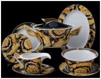 Столовый сервиз Ванити Vanity фарфор Rosenthal Versace 6 персон 22 предмета подарочная упаковка  Германия