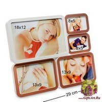 CHK-215 Фоторамка-панно &quot;Минимал&quot; на 5 фото