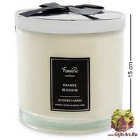 KV-22 Свеча в стекле с крышкой &quot;Белая роза и жасмин&quot;