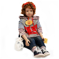 Коллекционная кукла мальчик-футболист Хенинг Ручная работа Высота 62 см. Ограниченный выпуск 999 штук Германия RF-COLLECTION