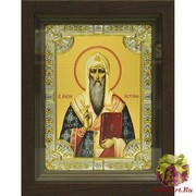 Икона освященная &quot;Алексий(Алексей) ,митрополит Московский&quot;, в киоте 24x30 см, 24x30 см