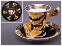 Кофейный набор фарфор Rosenthal Versace Vanity на 6 персон 12 предметов Германия