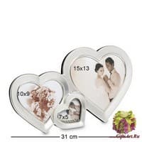 CHK-039 Фоторамка &quot;Влюбленные сердца&quot;