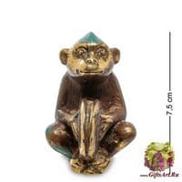 24-007 Фигура Обезьяна &quot;Игра на тарелках&quot; бронза