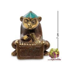 24-008 Фигура Обезьяна &quot;Игра на маримбе&quot; бронза