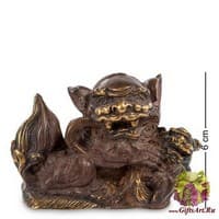 24-009 Фигура &quot;Лев с шаром&quot; бронза