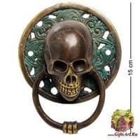 24-060 Фигура с кольцом &quot;Череп&quot; бронза
