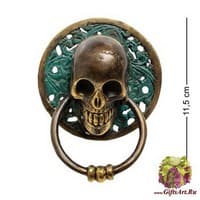 24-061 Фигура с кольцом &quot;Череп&quot; бронза