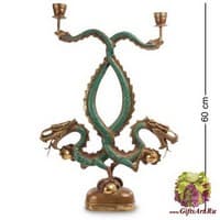24-086 Фигура-подсвечник &quot;Дракон&quot; бронза