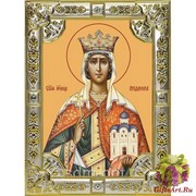 Икона освященная &quot;Людмила мученица,княгиня Чешская&quot;, 18x24 см, со стразами