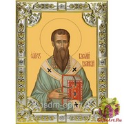 Икона освященная &quot;Василий Великий святитель&quot;, 18x24 см со стразами, 18x24 см