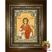 Икона освященная &quot;Трифон мученик&quot;, 18x24 см, со стразами, в деревянном киоте 24x30 см, 24x30 см