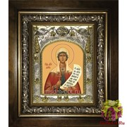 Икона освященная &quot;Дарья(Дария) мученица&quot;,14x18 см, в деревянном киоте 20x24 см, 20x24 см