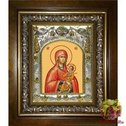 Икона освященная &quot;Лиддская икона Божией Матери&quot;, 14x18 см, в деревянном киоте 20x24 см, 20x24 см