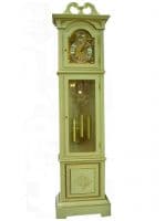 Напольные часы белые серия Классика модель Джульетта Угловая и фронтальная модель Механизм Hermle Германия