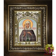 Икона освященная &quot;Анастасия Римская мученица&quot;, дерево, серебро 925, в деревянном киоте 20x24 см, купить по низкой цене, 20x24 см