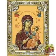 Икона освященная &quot;Иверская икона Божией Матери&quot;, 18x24 см, со стразами