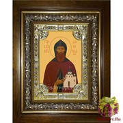 Икона освященная &quot;Данил,Даниил Московский благоверный князь&quot;, 18x24 см, со стразами, в деревянном киоте 24x30 см, см