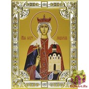 Икона освященная &quot;Людмила мученица, княгиня Чешская&quot;, 18x24 см, со стразами