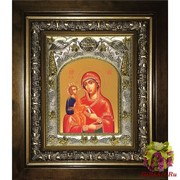 Икона освященная &quot;Божия Матерь Троеручица&quot;, в киоте 20x24 см, 20x24 см