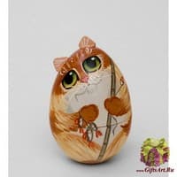 МР-28/20 Шкатулка-яйцо &quot;Кот&quot;