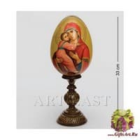 ИКО- 6 Яйцо-икона &quot;Владимирской Божьей Матери&quot; Овечкина М. В.