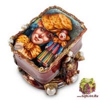 ШК-50/ 1 Шкатулка  &quot;Клоун&quot; авт. Шеншины