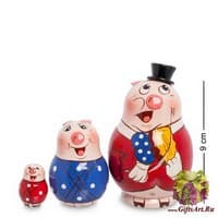 МР-14/10  Матрешка 3м &quot;Три поросенка&quot; - Вариант A