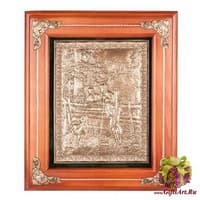 ПК- 28 Ключница &quot;Охотник с собакой&quot; 29х33