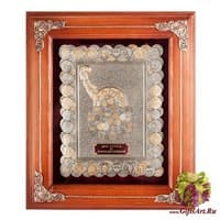 ПК- 37 Ключница &quot;Рог Изобилия-монеты&quot; 29х33