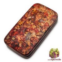 ШК-30/82 Шкатулка  &quot;Осень&quot; исп.Смирнова