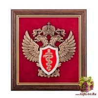 ПК-152 Панно &quot;Эмблема Федеральной службы по контролю за оборотом наркотиков&quot; 20х21