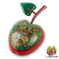 ШК-15/11 Шкатулка Палех &quot;Яблоко&quot; - Вариант A