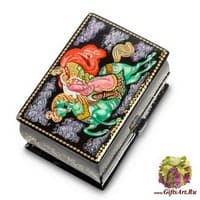 ШК-85/ 8 Шкатулка Палех &quot;Руслан и Людмила&quot; С.М.