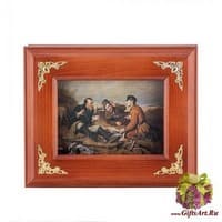 ПК- 30 Ключница &quot;Охотники на привале&quot; мал. 25х21