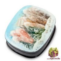 ШК-10/ 9 Шкатулка  &quot;Зимний лес&quot; Гусак - Вариант A