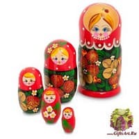 МР-27/11 Матрешка  5м &quot;Настенька с клубникой&quot; в асс.