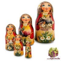 МР-16/ 8 Матрешка 5м &quot;Марья с курицей&quot;