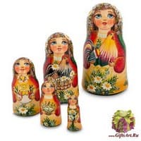 МР-16/ 9 Матрешка 5м &quot;Марья с петухом&quot;