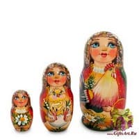 МР-16/ 3 Матрешка 3м &quot;Марья с петухом&quot;