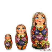 МР-16/ 4 Матрешка 3м &quot;Марья с цветами&quot; - Вариант A