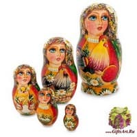 МР-16/ 7 Матрешка 5м &quot;Мария с петухом&quot;