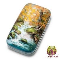 ШК-20/ 4 Шкатулка  &quot;Водопад&quot; худ. Ларина М.