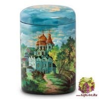 ШК-20/ 1 Портсигар  &quot;Монастырь&quot; худ. Ларина