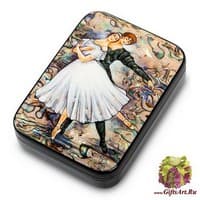 ШК-40/15 Шкатулка &quot;Балет&quot; бол. перламутр Силантьева