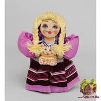 МР-29/ 4 Матрешка-Кукла &quot;Девушка с котом&quot;