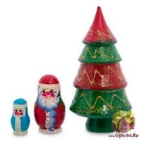 МР-27/ 5 Матрешка  3-кукольная &quot;Елочка&quot; в асс. - Вариант A