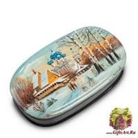 ШК-80/ 7 Шкатулка  &quot;Монастырь&quot; Петрова - Вариант A