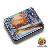 ШК-55/21 Шкатулка  &quot;Зима&quot; исп.Белова