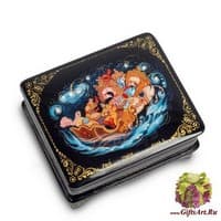 ШК-75/ 9 Шкатулка Холуй &quot;Тройка&quot; исп. Серов